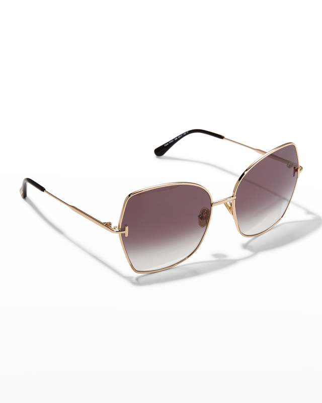 Farah Metal-Plastic Butterfly Sunglasses